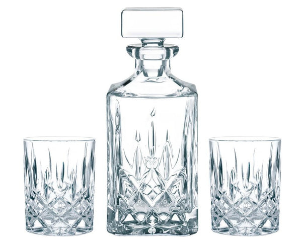 Nachtmann Whisky Set Noblesse 3-piece - Decanter 750 ml & 2 Whisky Glasses 295 ml
