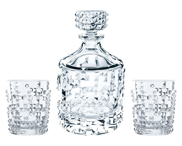 Nachtmann Whisky Set Punk 3-piece - Decanter 750 ml & 2 Whisky Glasses 348 ml