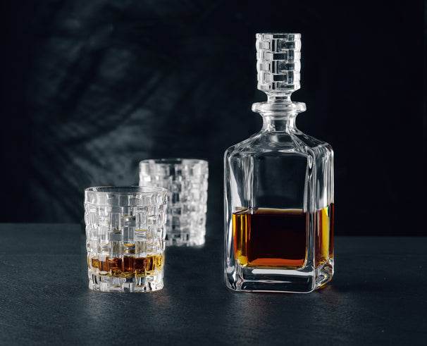 Nachtmann Whisky Set Bossa Nova 3-piece - Decanter 750 ml & 2 Whisky Glasses 330 ml