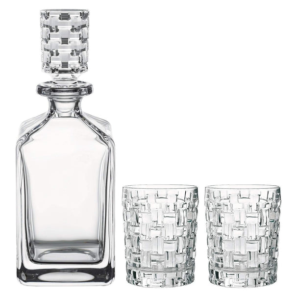 Nachtmann Whisky Set Bossa Nova 3-piece - Decanter 750 ml & 2 Whisky Glasses 330 ml