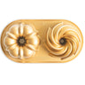 Nordic Ware Bundt Pan Classic Duet Gold - Cast Aluminum - 32 x 17 cm