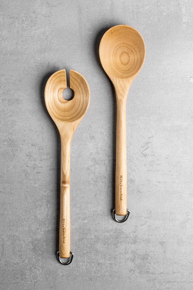 KitchenAid Salad Servers Core Birchwood 2-piece 33 cm - Nonstick-safe