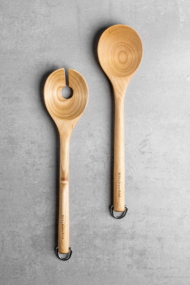 Cubiertos para ensalada Core Madera de abedul 2 piezas 33 cm