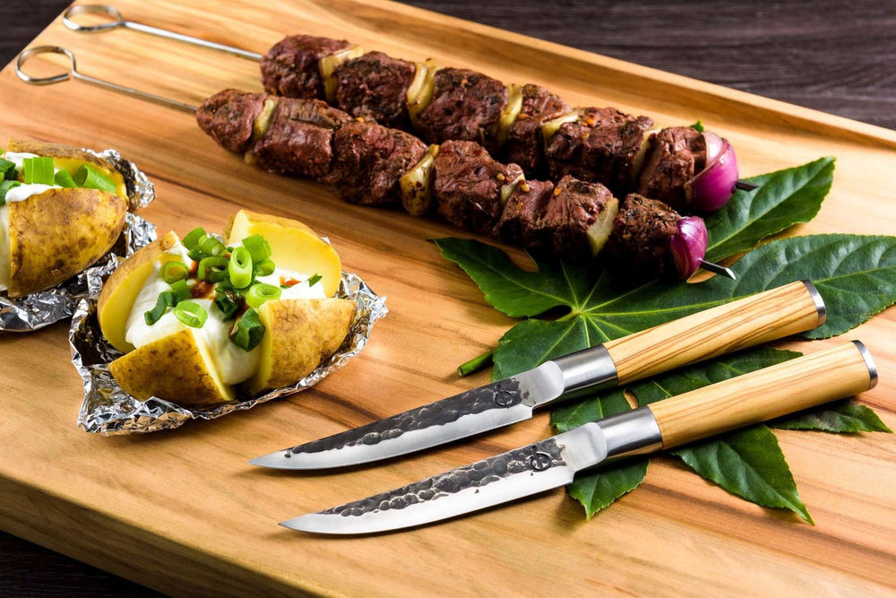 Forged Steak Knives Olive - 4 pieces