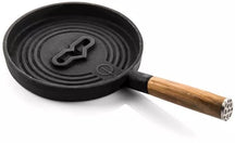 Forged Serving Pan Churrasco - Cast Iron / Olive Wood - ø 18 cm