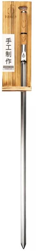 Forged BBQ Skewers Churrasco - Olive Wood / Steel - V - shape - 60cm