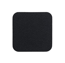Cookinglife Coasters - Vegan leather - Black - 10 x 10 cm - 6 pieces