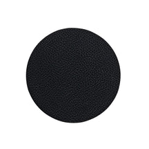 Cookinglife Coasters - Vegan leather - Black - ø 10 cm - 6 pieces