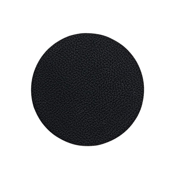 Posavasos Cookinglife - Cuero vegano - Negro - ø 10 cm - 6 unidades