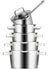 Sola Cookware set Diamond 5-piece stainless steel – downdraft suitable – cooking pots Ø 16, 18, 20, 24 cm & saucepan Ø 16 cm – suitable for all heat sources