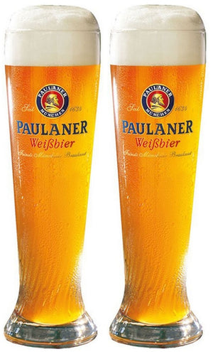 Vasos de cerveza Paulaner Weizen - 500 ml - 2 piezas