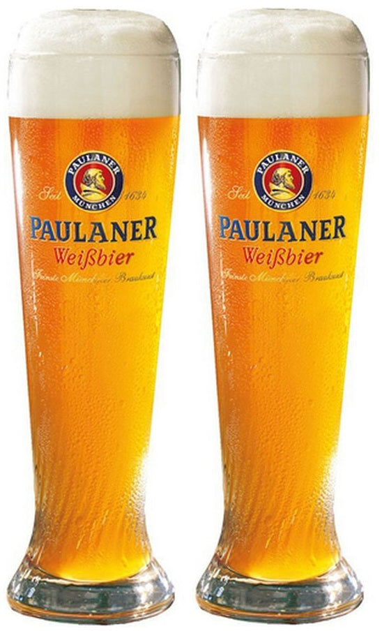 Vasos de cerveza Paulaner Weizen 300 ml - 2 unidades