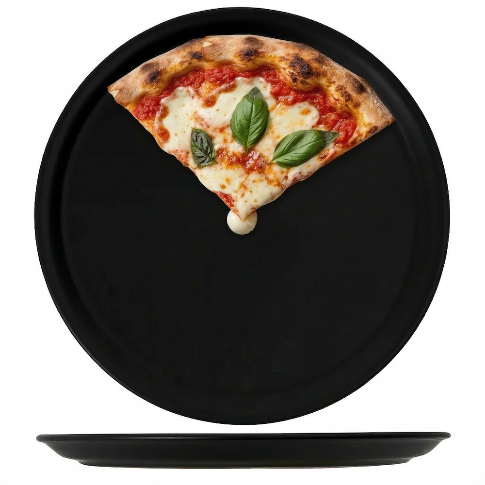 Cookinglife Pizza Plates Black ø 30 cm - 4 pieces