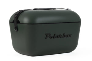 Polarbox koelbox groen zwart 20 liter retro. Green forest black