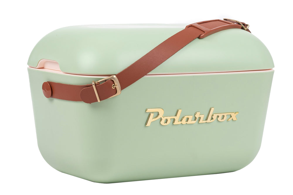 Polarbox Cooler with Shoulder Strap - Olive Green-Gold - 12 liters