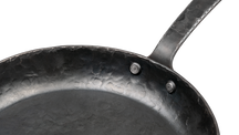 Forged Frying pan carbon steel – suitable for BBQ – Ø 24 cm – suitable for all heat sources