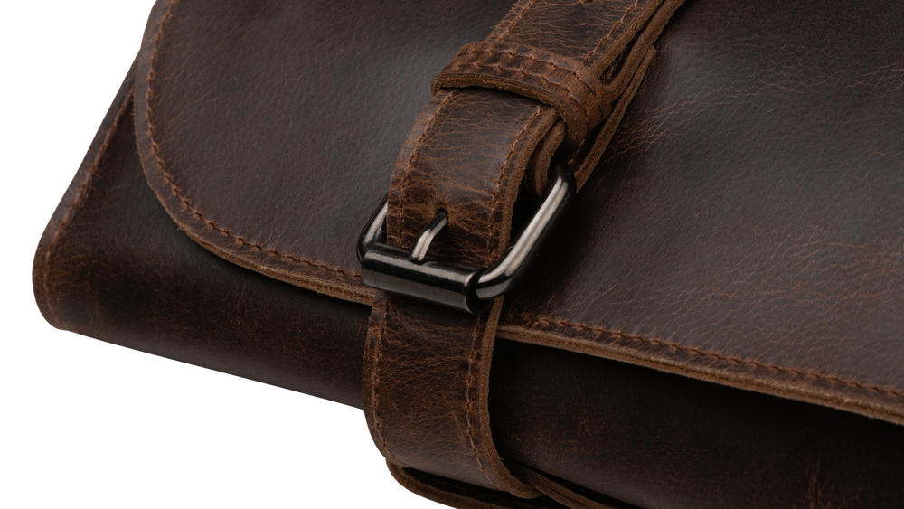 Forged Knife protective cover - Suitable for 8 knives - 100% pull-up cowhide