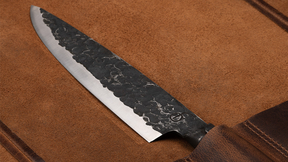 Forged Knife protective cover - Suitable for 8 knives - 100% pull-up cowhide