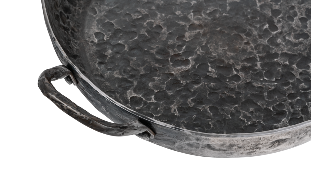 Sartén Forged de acero al carbono con 2 asas ø 24 cm - compatible con todas las fuentes de calor - sin recubrimiento antiadherente