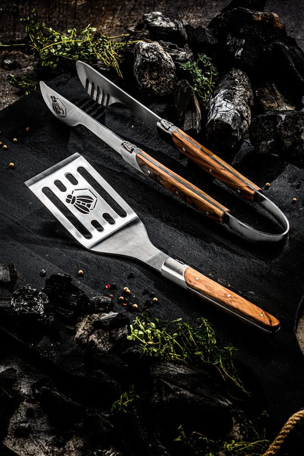 Set de BBQ Laguiole Style de Vie Luxury Line - Madera de olivo