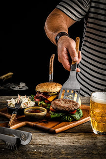 Laguiole Style de Vie BBQ Set Luxury Line - Olive Wood