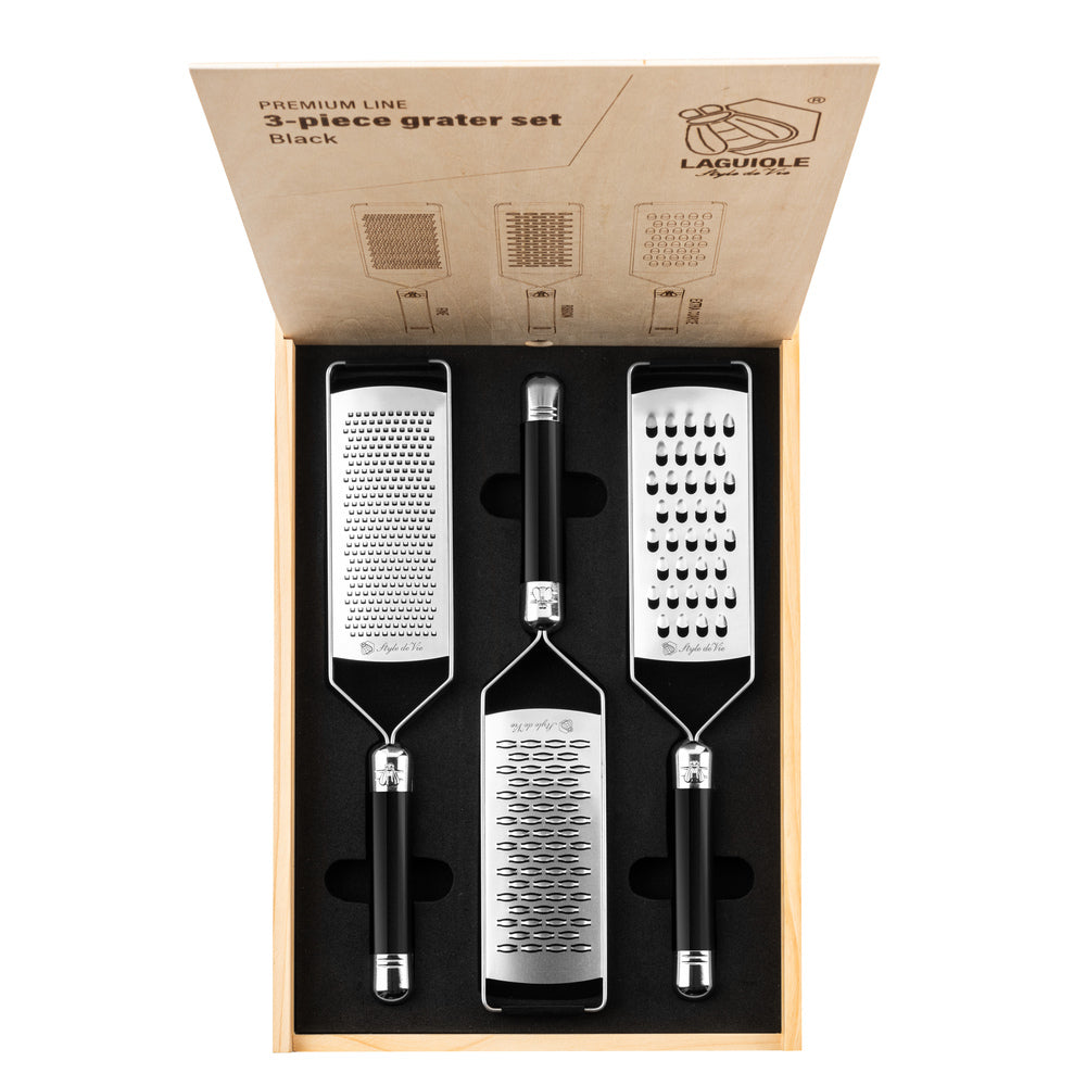 Laguiole Style de Vie Grater set - Premium Line - 3-piece