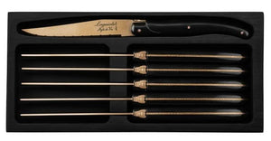 Cuchillos para steak Laguiole Style de Vie Prestige Line Cobre - 6 piezas