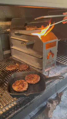 Blackwell grill plate cast iron BBQ / baking plate Ø 30 cm – without non-stick coating – double-sided