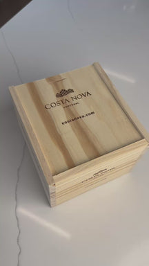 Costa Nova Tazas de Espresso Arenito Multicolor 65 ml - 8 piezas - Caja de regalo