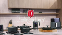 BerlingerHaus Cookware Set Matte Green 11-Piece - Cooking Pot ø 20, 24, 28 cm, Frying Pan ø 24, 28 cm & Saucepan ø 16 cm - Suitable for All Heat Sources