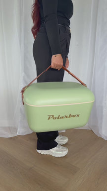 Polarbox Cooler with Shoulder Strap - Olive Green-Gold - 20 liters