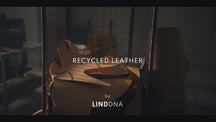 LIND DNA Coasters Nupo - Leather - Flint Grey - 13 x 11 cm - 4 pieces