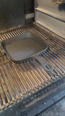 Blackwell grill pan cast iron / skillet 23 x 23 cm – without non-stick coating – suitable for all heat sources