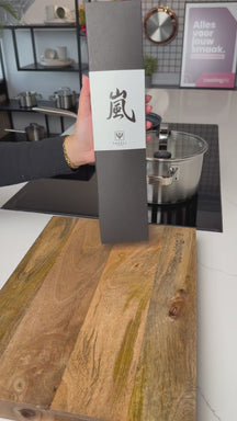 Yaxell Zen Meat Knife 18 cm - 37-ply stainless damascus steel - canvas Micarta handle