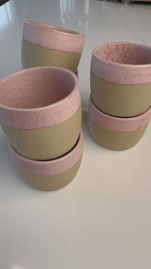 Costa Nova Tazas de Café Arenito Mauve Rose 200 ml - 6 piezas