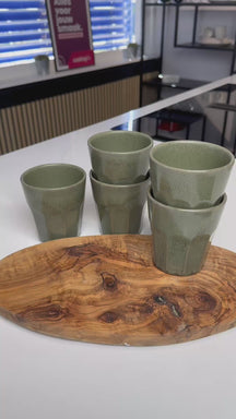 Cosy & Trendy Cappuccino Cups Bistro Thyme Green 290 ml - 6 pieces