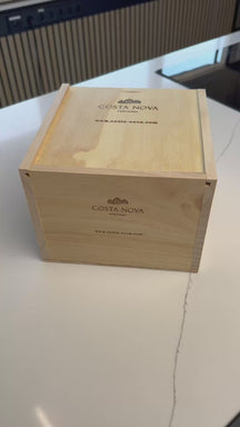 Costa Nova Tazas de Café Grespresso White 190 ml - 8 piezas - Caja de regalo
