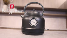 BerlingerHaus kettle Mat Antraciet - con termómetro - 1.7 liter - 2200W