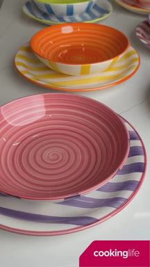 Cookinglife Side Plates / Dessert Plates Summer Vibes ø 19 cm - 6 Pieces