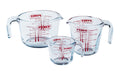 Pyrex Glass Measuring Cup Set Iconics' 3-Piece - 250 ml, 500 ml & 1 Liter