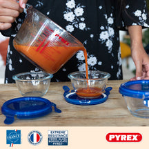 Pyrex Glass Measuring Cup Set Iconics' 3-Piece - 250 ml, 500 ml & 1 Liter