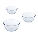 Pyrex Glass Mixing Bowl Set Iconics' 3-Piece - 500ml, 1 Liter & 2 Liter