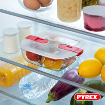 Pyrex Glass Oven Dishes with Lid Cook & Heat 1 Liter - 3 Pieces