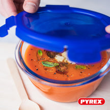 Pyrex Recipientes de Vidrio para Alimentos / Fuentes con Tapa Cook & Go 7 Piezas