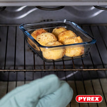 Pyrex Recipientes de Vidrio para Alimentos / Fuentes con Tapa Cook & Go 7 Piezas
