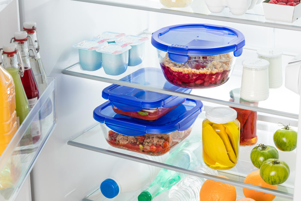 Pyrex Recipientes de Vidrio para Alimentos / Fuentes con Tapa Cook & Go 7 Piezas