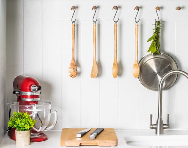 KitchenAid Spaghetti Spoon Core Birchwood 34 cm - Spaghetti Server