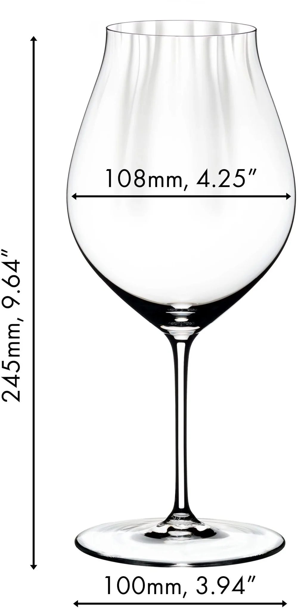 Riedel Wine Glass Set - Red Wine Glasses - Performance - Pinot Noir - 830 ml - 4 Pieces