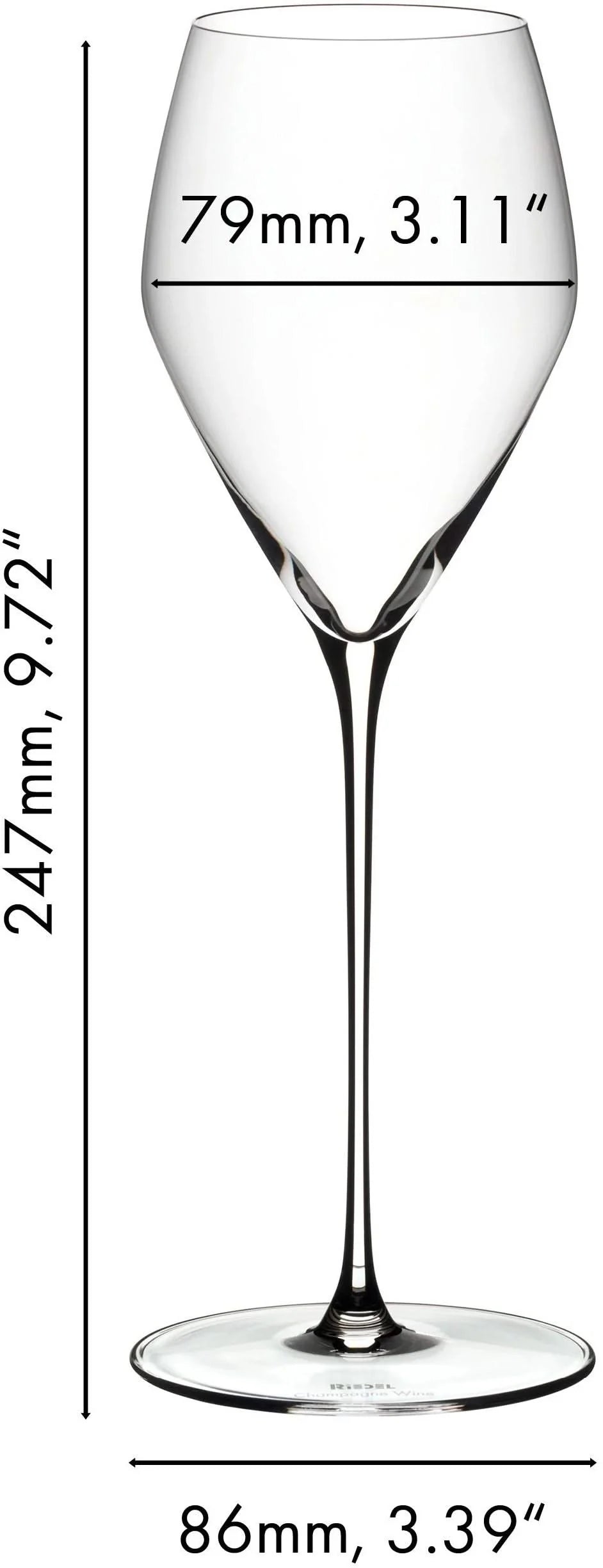 Riedel Wine Glass Set - Champagne Glasses - Veloce - 570 ml - 4 Pieces
