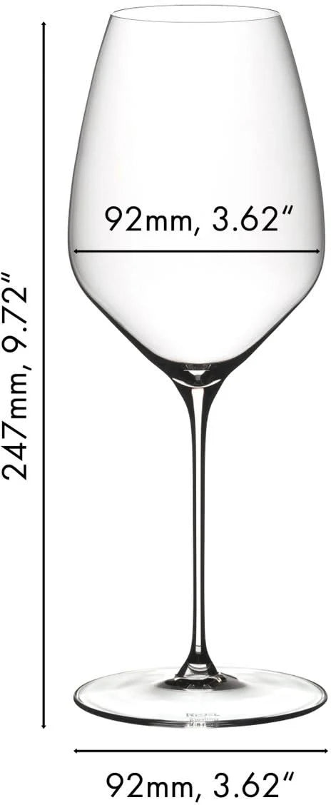 Riedel Wine Glass Set - White Wine Glasses - Veloce - Riesling - 570 ml - 4 Pieces